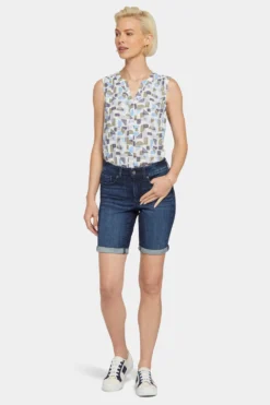 Ella Denim Shorts - Mesquite -Nydj Apparel Shop MGTBSH8425 MESQU 4