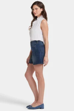 Frankie Relaxed Denim Shorts - Olympus 11 Frankie Relaxed Denim Shorts - Olympus -Nydj Apparel Shop MGTBSH8783 OLYMS 5
