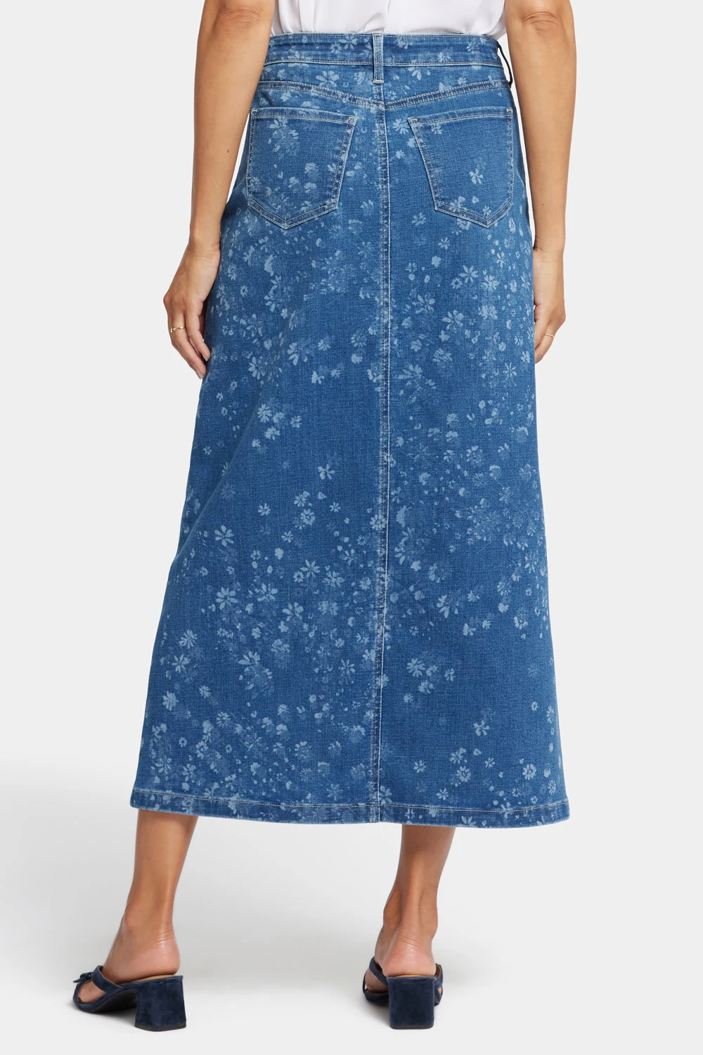 High Rise Long Skirt - Indigo Salome 2 High Rise Long Skirt - Indigo Salome - Image 2