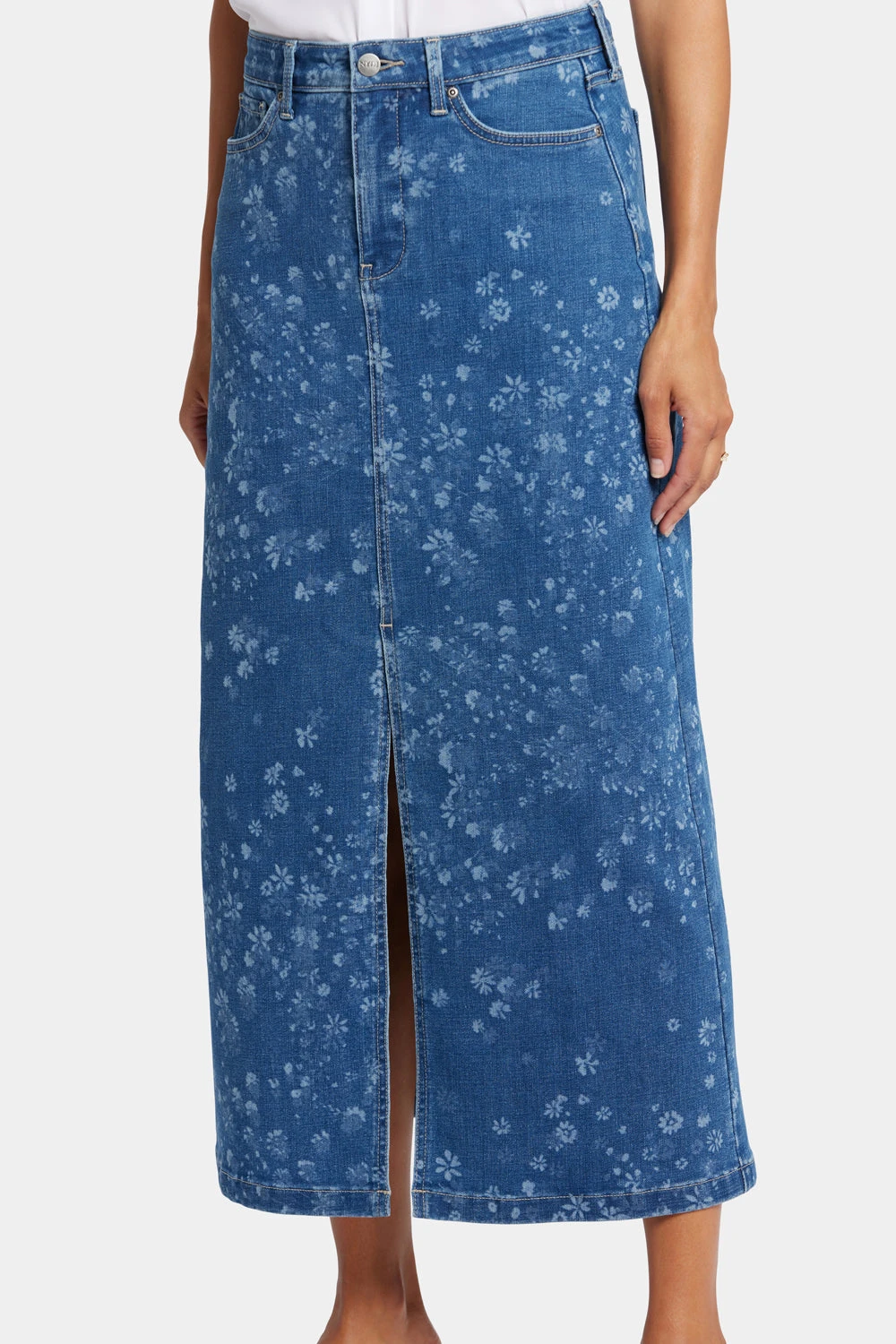 High Rise Long Skirt - Indigo Salome 6 High Rise Long Skirt - Indigo Salome - Image 6