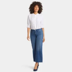 Teresa Wide Leg Ankle Jeans - Mission Blue -Nydj Apparel Shop MHKPKA3014 MSNBL DPA