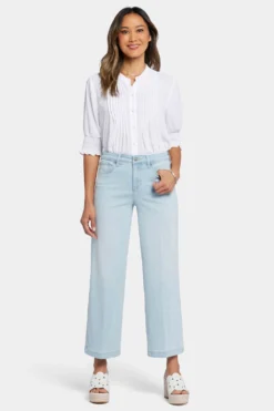 Teresa Wide Leg Ankle Jeans - Oceanfront