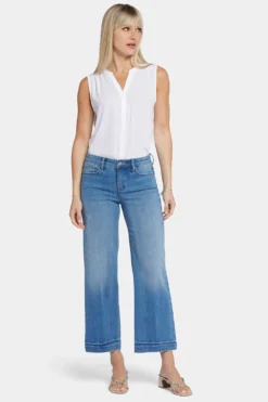 Teresa Wide Leg Ankle Jeans - Riviera Sky