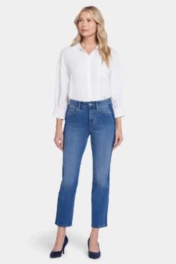 Marilyn Straight Ankle Jeans - Azure Wave -Nydj Apparel Shop MHKPMA8282 AZRWV 4