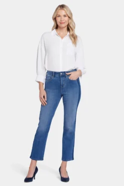 Marilyn Straight Ankle Jeans - Azure Wave -Nydj Apparel Shop MHKPMA8282 AZRWV 5