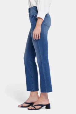 Marilyn Straight Ankle Jeans - Blue Island -Nydj Apparel Shop MHKPMA8282 BLISD 3