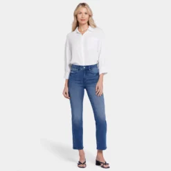 Marilyn Straight Ankle Jeans - Blue Island -Nydj Apparel Shop MHKPMA8282 BLISD DPA