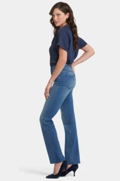 Marilyn Straight Jeans - Mission Blue 10 Marilyn Straight Jeans - Mission Blue -Nydj Apparel Shop MHKPMS8811 MSNBL 5