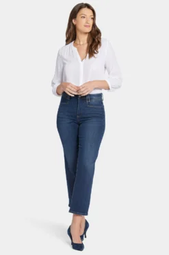 Bailey Relaxed Straight Ankle Jeans - Wonderland 10 Bailey Relaxed Straight Ankle Jeans - Wonderland -Nydj Apparel Shop MHYT8301 WNDLD 4
