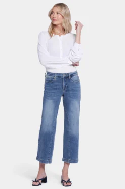 Teresa Wide Leg Ankle Jeans - Loire