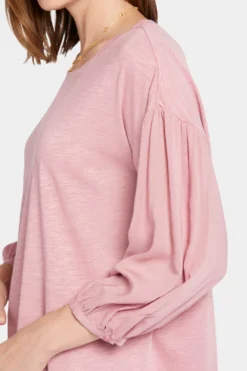 Peasant Tee - Vintage Pink -Nydj Apparel Shop MJSK4256 VNPNK 6