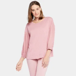 Peasant Tee - Vintage Pink -Nydj Apparel Shop MJSK4256 VNPNK DPA