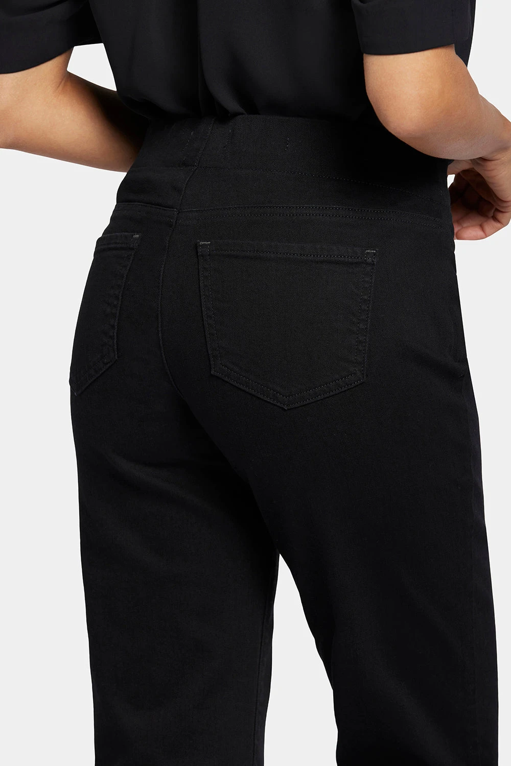 Bailey Relaxed Straight Pull-On Jeans - Black Rinse 6 Bailey Relaxed Straight Pull-On Jeans - Black Rinse - Image 6