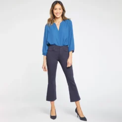Fiona Slim Flared Ankle Jeans - Dark Rinse -Nydj Apparel Shop MMBU8387 DKRIN DPA