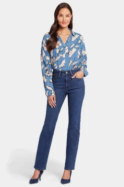 Marilyn Straight Jeans In Tall - Gold Coast 9 Marilyn Straight Jeans In Tall - Gold Coast -Nydj Apparel Shop MMDIMS8811H GDCST 4