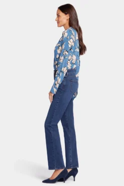 Marilyn Straight Jeans In Tall - Gold Coast 10 Marilyn Straight Jeans In Tall - Gold Coast -Nydj Apparel Shop MMDIMS8811H GDCST 5