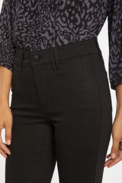 ThighShaper™ Straight Ankle Jeans - Black Rinse -Nydj Apparel Shop MMIC8303 BLKRI 7