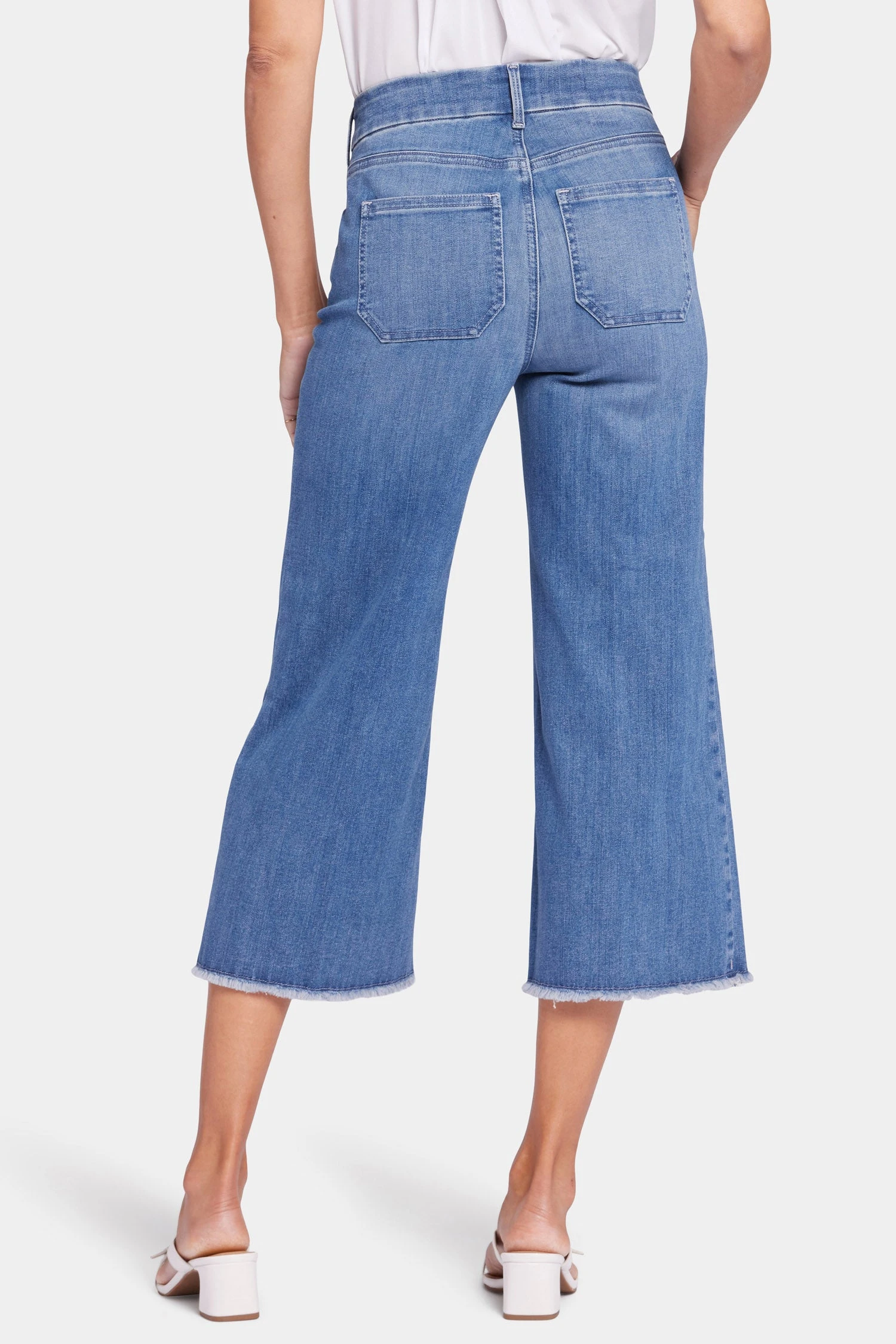 Patchie Wide Leg Capri Jeans - Compass 2 Patchie Wide Leg Capri Jeans - Compass - Image 2