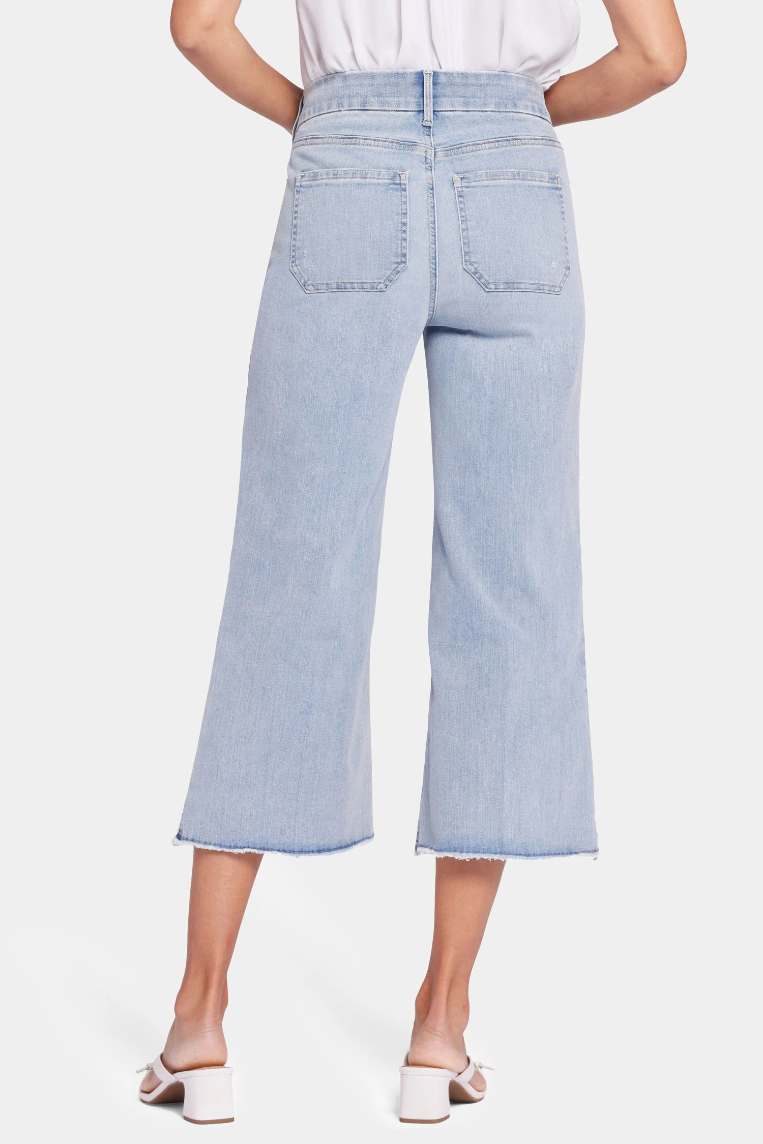 Patchie Wide Leg Capri Jeans - Divine 2 Patchie Wide Leg Capri Jeans - Divine - Image 2