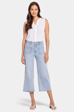 Patchie Wide Leg Capri Jeans - Divine 9 Patchie Wide Leg Capri Jeans - Divine -Nydj Apparel Shop MMNSCP8571 DVNE 4