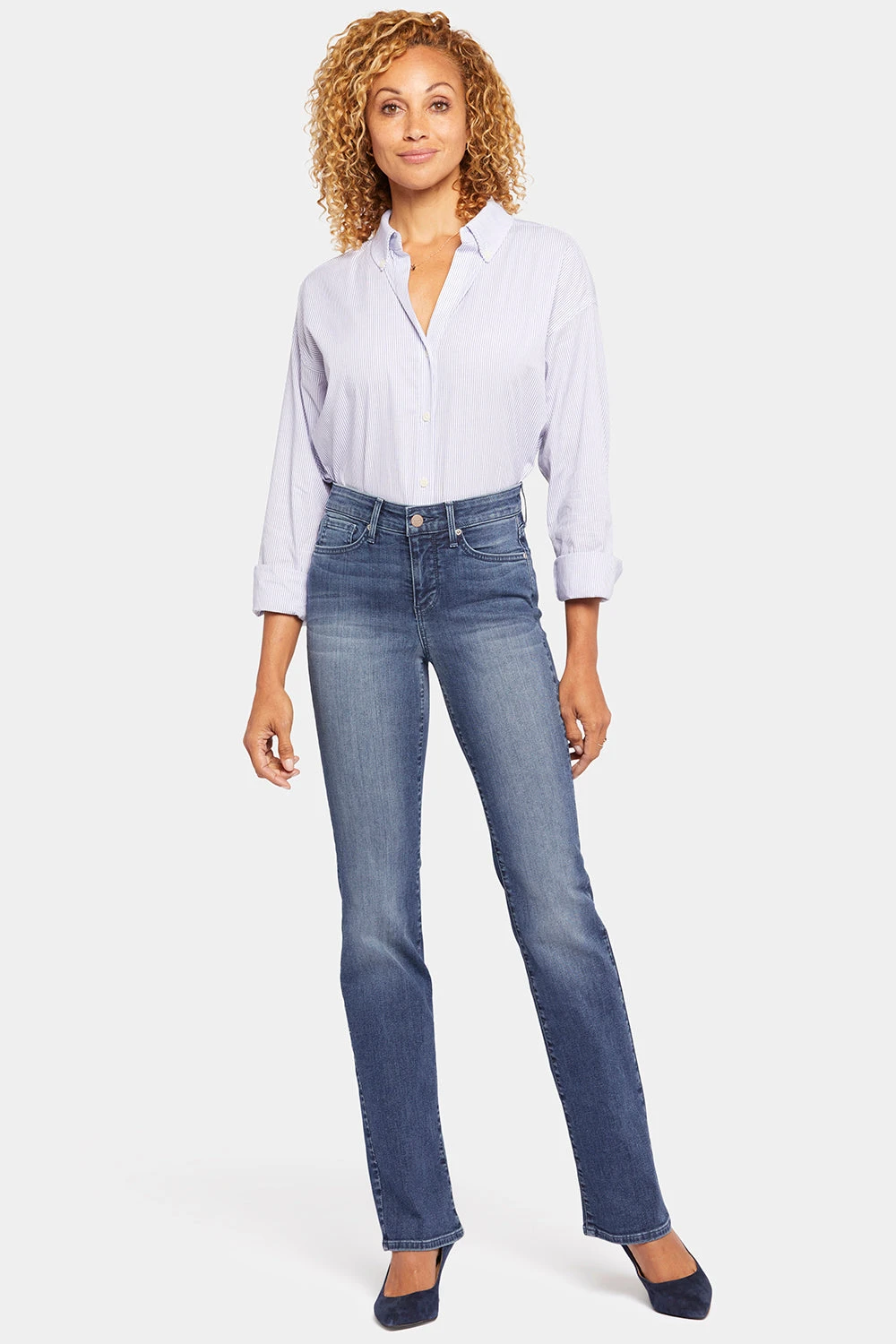 Barbara Bootcut Jeans In Long Inseam - Landslide 1 Barbara Bootcut Jeans In Long Inseam - Landslide