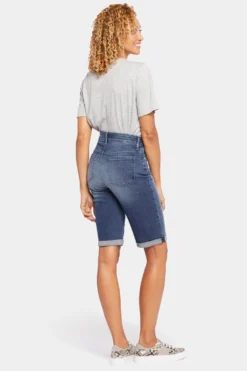 Briella 11 Inch Denim Shorts - Landslide -Nydj Apparel Shop MMSLBS2546 LNDSL 6
