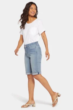 Briella 11 Inch Denim Shorts - Thistle Falls 11 Briella 11 Inch Denim Shorts - Thistle Falls -Nydj Apparel Shop MMSLBS2546 THFLS 5