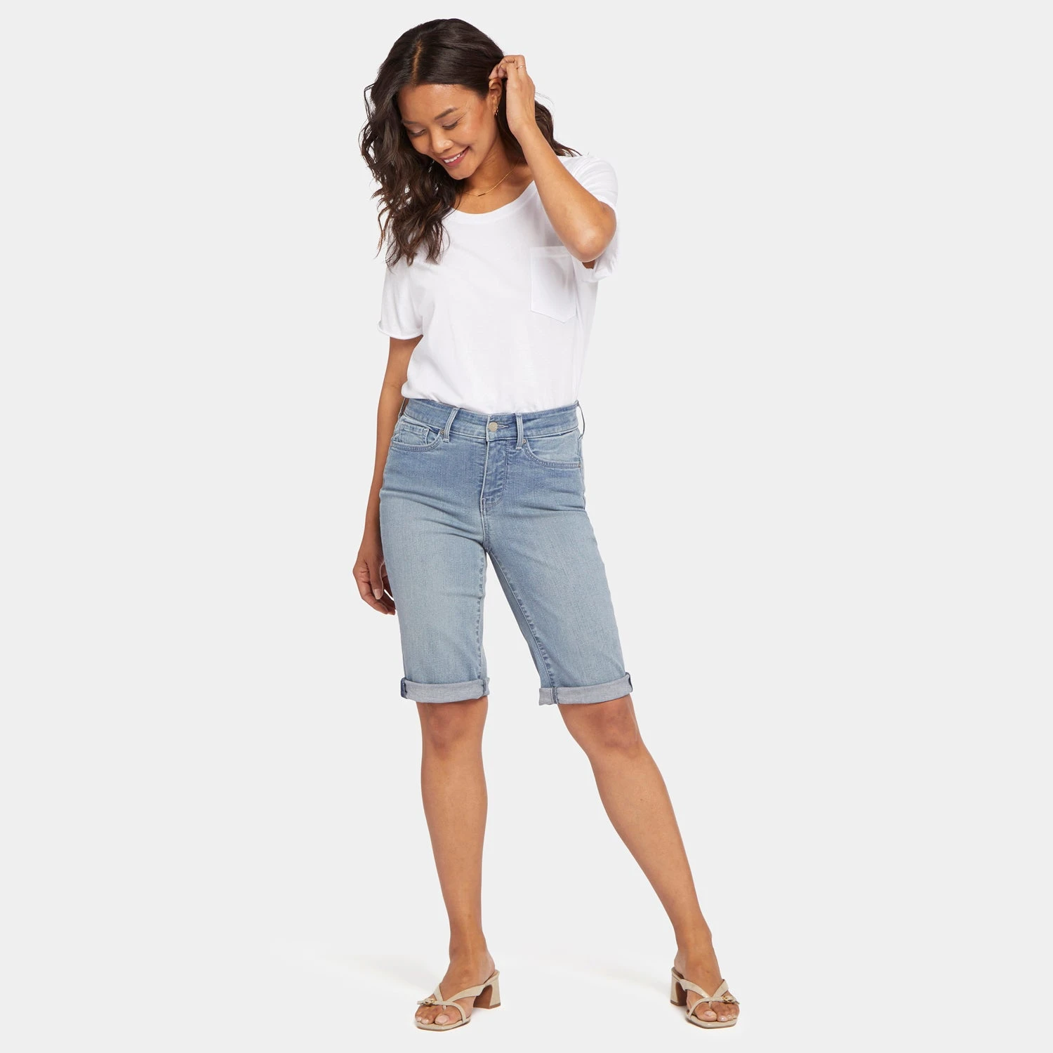 Briella 11 Inch Denim Shorts - Thistle Falls 7 Briella 11 Inch Denim Shorts - Thistle Falls - Image 7