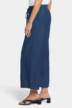 Jayne Wide Leg Ankle Pull-On Pants - Indigo Ocean -Nydj Apparel Shop MMTI8927A INDOC 3