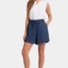 Jayne Pull-On Shorts - Indigo Ocean