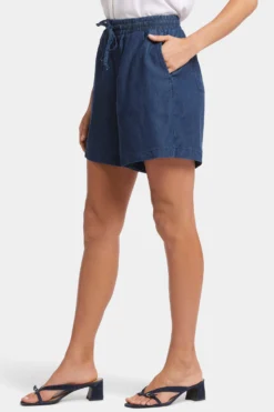 Jayne Pull-On Shorts - Indigo Ocean -Nydj Apparel Shop MMTI8975A INDOC 3