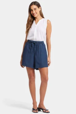 Jayne Pull-On Shorts - Indigo Ocean -Nydj Apparel Shop MMTI8975A INDOC 4
