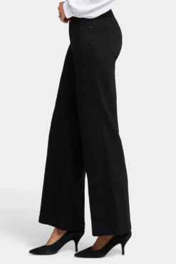Teresa Wide Leg Jeans In Tall - Black -Nydj Apparel Shop MNBBKT2335T 858 3
