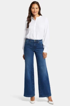 Teresa Wide Leg Jeans In Tall - Cooper -Nydj Apparel Shop MPRIKT2335T COOPE 4