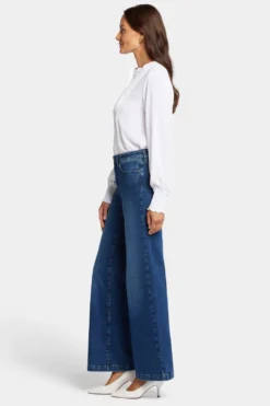 Teresa Wide Leg Jeans In Tall - Cooper -Nydj Apparel Shop MPRIKT2335T COOPE 5