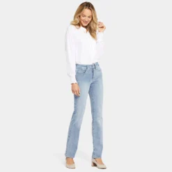 Marilyn Straight Jeans In Tall - Haley -Nydj Apparel Shop MPRIMS8517T HALEY DPA