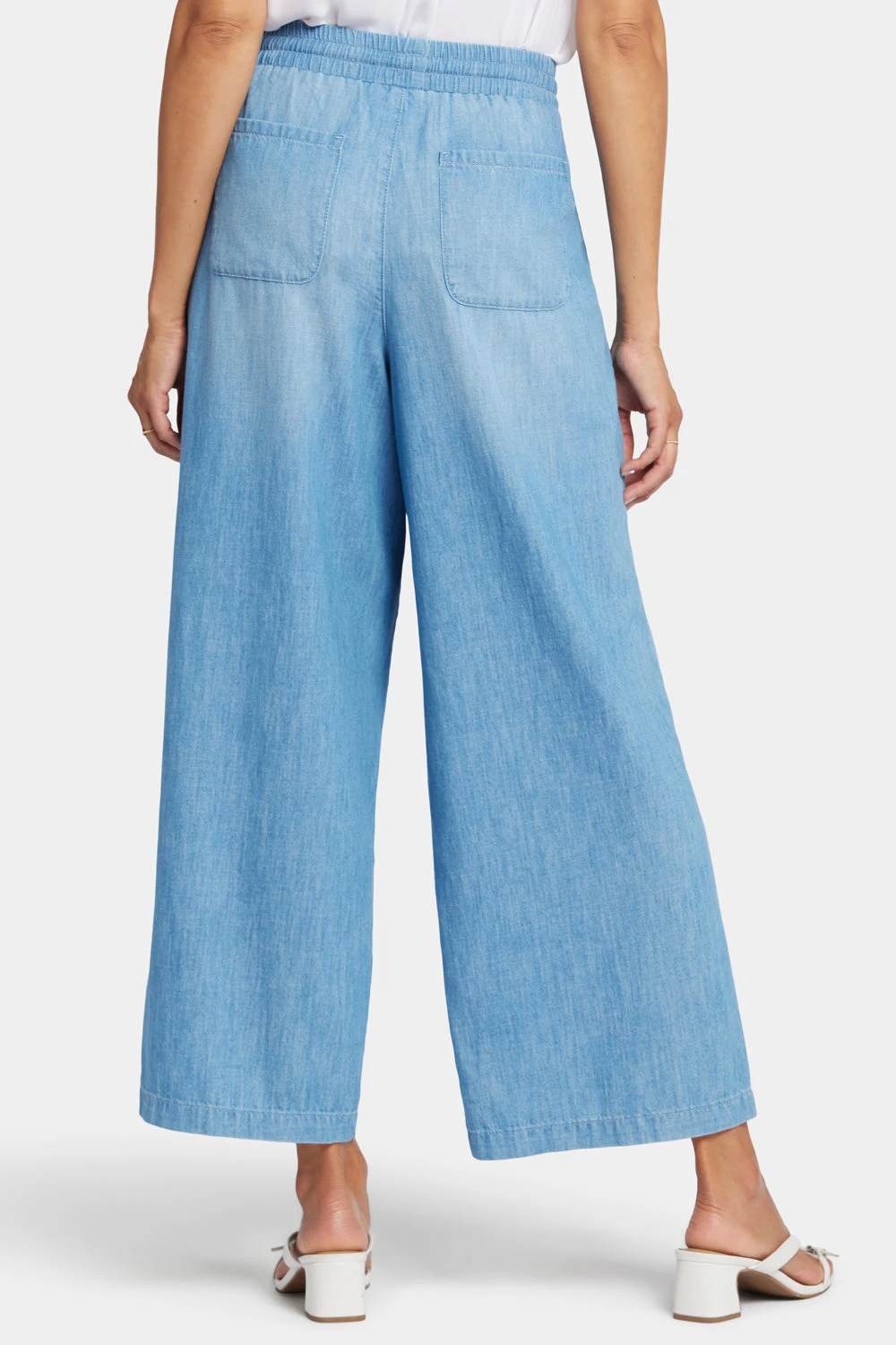 Jayne Wide Leg Ankle Pull-On Pants - Riviera Sky 2 Jayne Wide Leg Ankle Pull-On Pants - Riviera Sky - Image 2