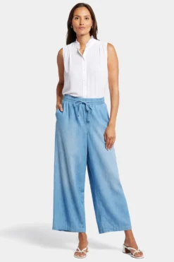 Jayne Wide Leg Ankle Pull-On Pants - Riviera Sky 10 Jayne Wide Leg Ankle Pull-On Pants - Riviera Sky -Nydj Apparel Shop MPWL8927A RVRSK 4