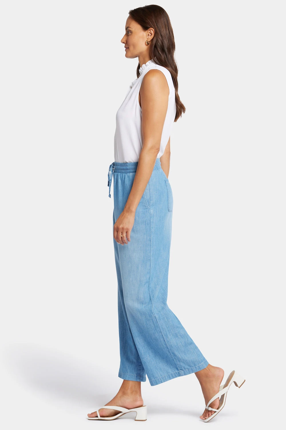 Jayne Wide Leg Ankle Pull-On Pants - Riviera Sky 5 Jayne Wide Leg Ankle Pull-On Pants - Riviera Sky - Image 5