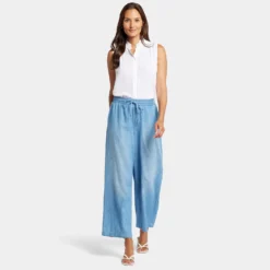 Jayne Wide Leg Ankle Pull-On Pants - Riviera Sky 13 Jayne Wide Leg Ankle Pull-On Pants - Riviera Sky -Nydj Apparel Shop MPWL8927A RVRSK DPA