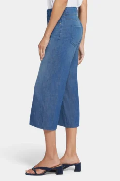 Brigitte Wide Leg Capri Jeans - Mission Blue -Nydj Apparel Shop MPWLCP8897 MSNBL 3