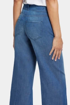 Brigitte Wide Leg Capri Jeans - Mission Blue -Nydj Apparel Shop MPWLCP8897 MSNBL 6
