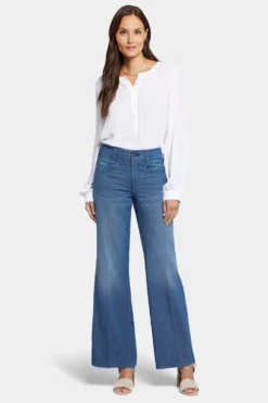 Teresa Wide Leg Jeans - Mission Blue