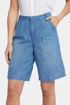 Relaxed Bermuda Denim Shorts - Corfu 12 Relaxed Bermuda Denim Shorts - Corfu -Nydj Apparel Shop MPWLSH8127 CORFU 6
