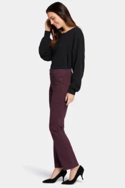 Marilyn Straight Jeans - Bridge Cherry Stripe -Nydj Apparel Shop MRCTMS8811 BRCHY 5