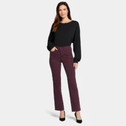 Marilyn Straight Jeans - Bridge Cherry Stripe -Nydj Apparel Shop MRCTMS8811 BRCHY DPA