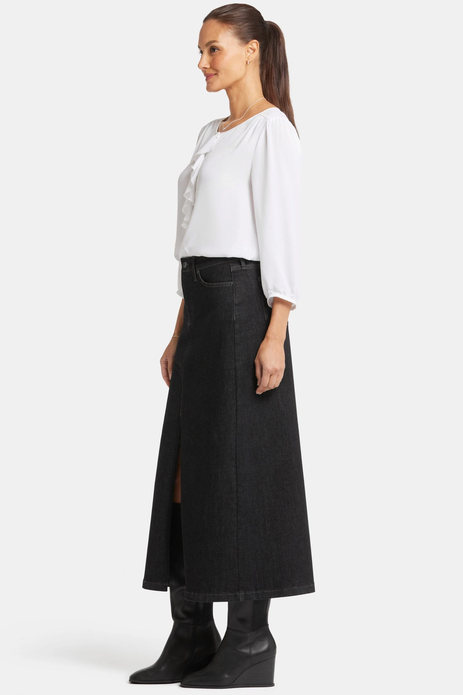 High Rise Long Skirt - Eternity 5 High Rise Long Skirt - Eternity - Image 5