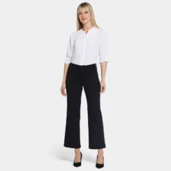 Relaxed Flared Jeans - Black Rinse -Nydj Apparel Shop MSHB8491 BLKRI DPA