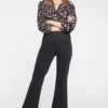 Waist-Match™ Julia Relaxed Flared Jeans - Black Rinse