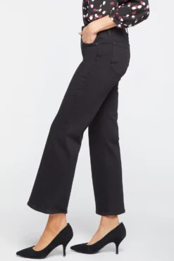 Waist-Match™ Julia Relaxed Flared Jeans - Black Rinse 9 Waist-Match™ Julia Relaxed Flared Jeans - Black Rinse -Nydj Apparel Shop MSHB8611 BLKRI 3